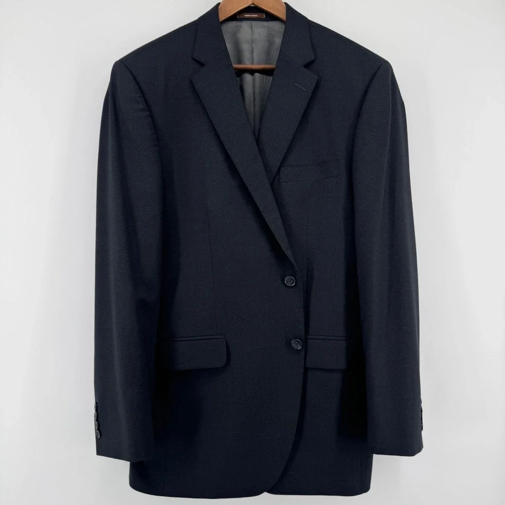 Peter Millar Blazer Mens 44T Charcoal Grey Wool Aqua Nanoluxe‎ 2-Button Jacket
